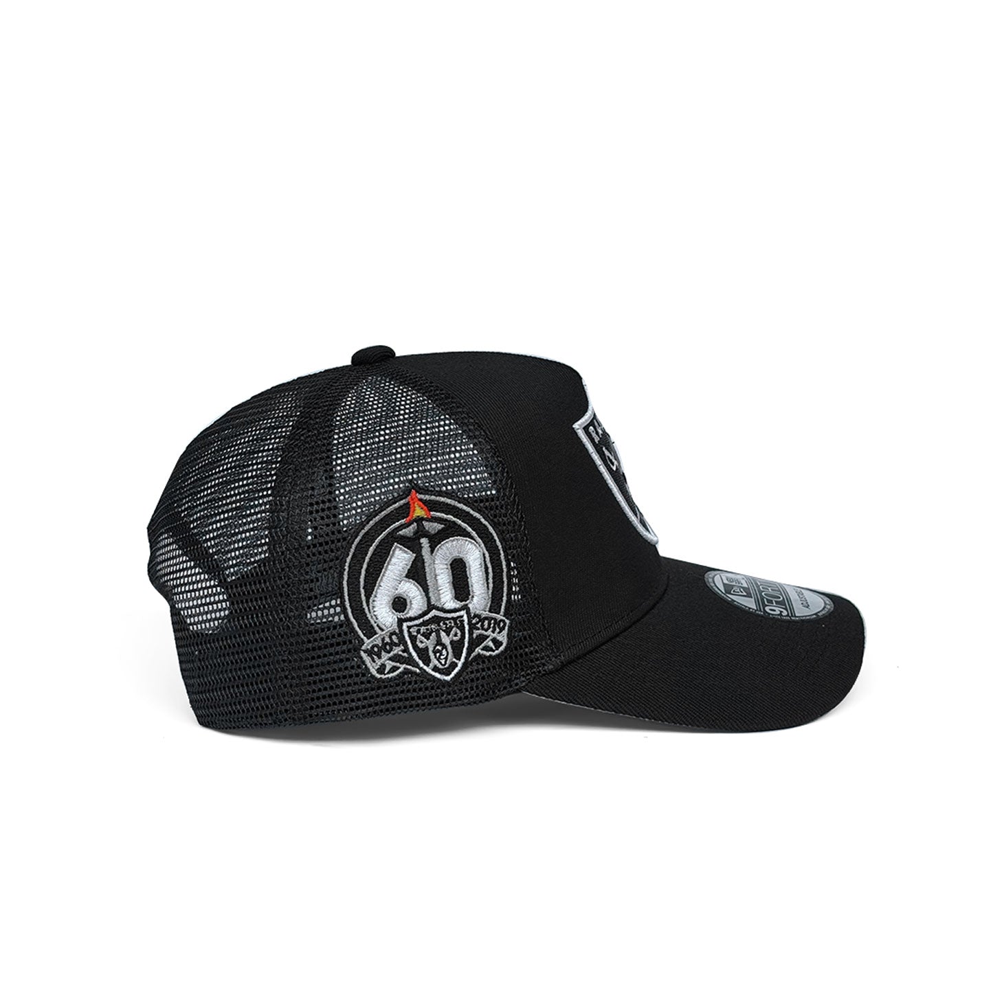 NEW ERA 9FORTY A-FRAME LAS VEGAS RAIDERS 60TH ANNIVERSARY TRUCKER