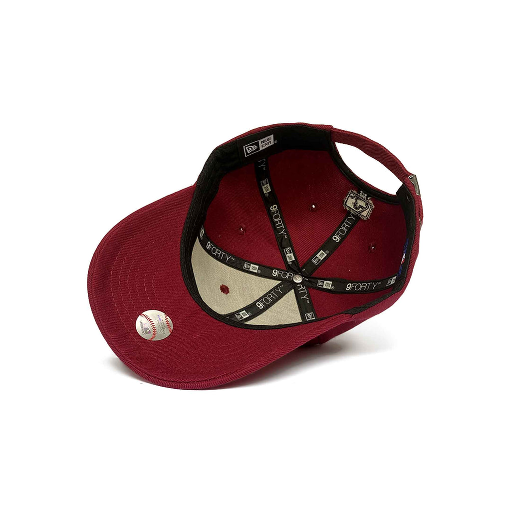NEW ERA 9FORTY LOS ANGELES DODGERS LEAGUE ESSENTIAL MAROON