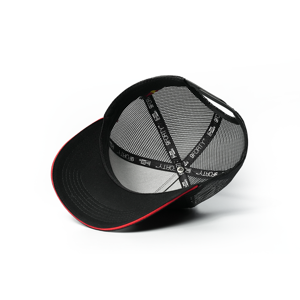 NEW ERA 9FORTY A-FRAME RED BULL RACING ESSENTIAL BLACK TRUCKER
