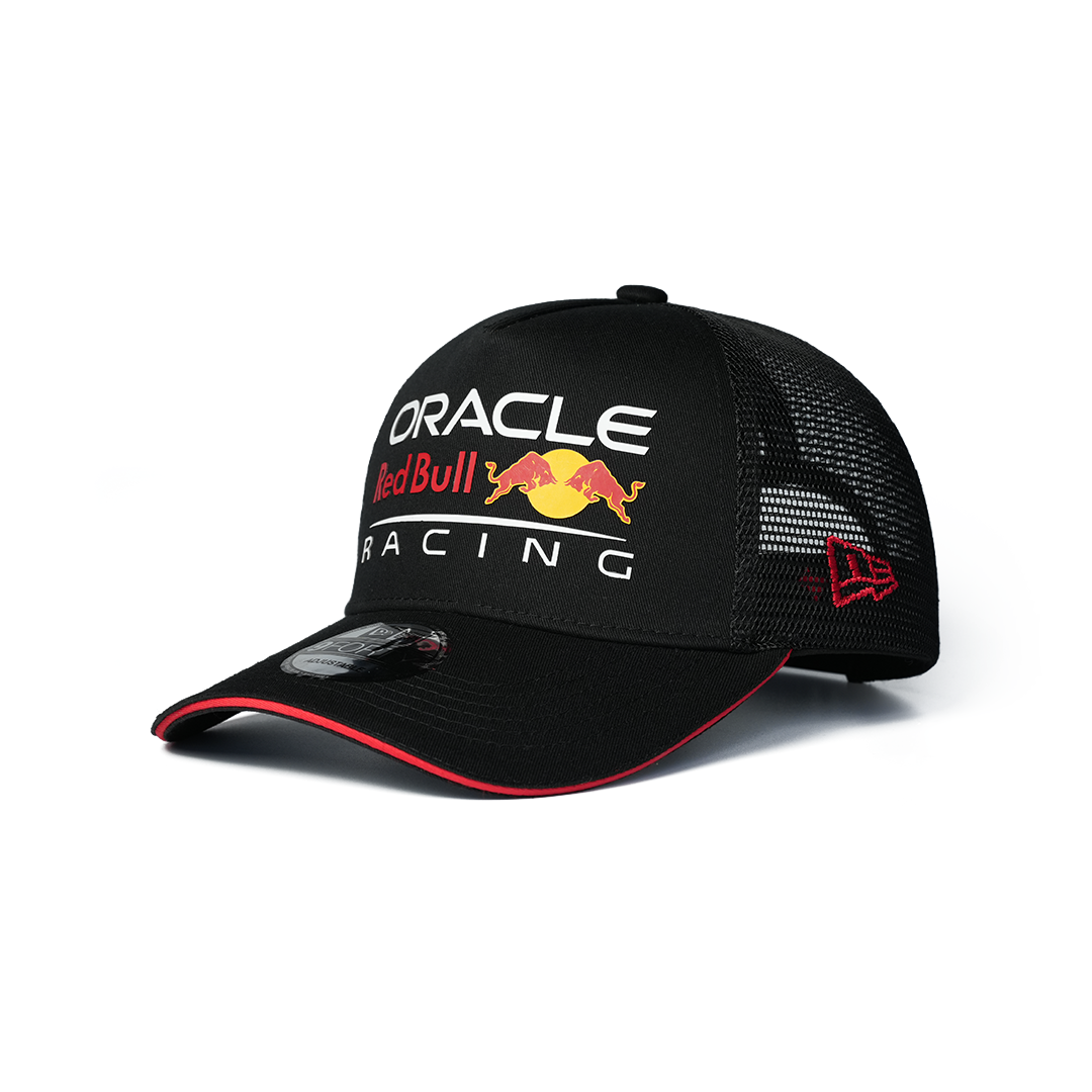 NEW ERA 9FORTY A-FRAME RED BULL RACING ESSENTIAL BLACK TRUCKER