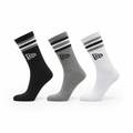 NEW ERA RETRO STRIPE 3 PACK CREW SOCKS