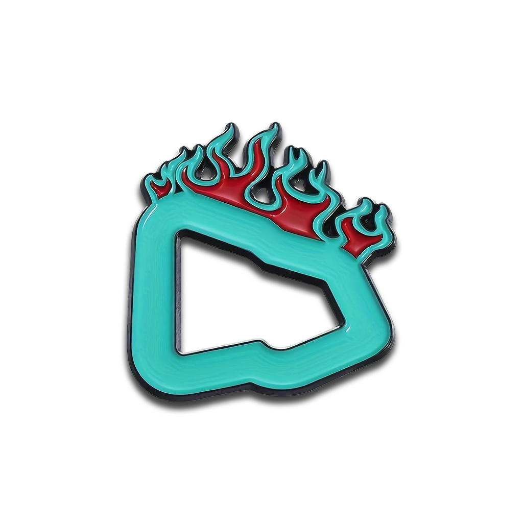 TEAL FIRE PIN