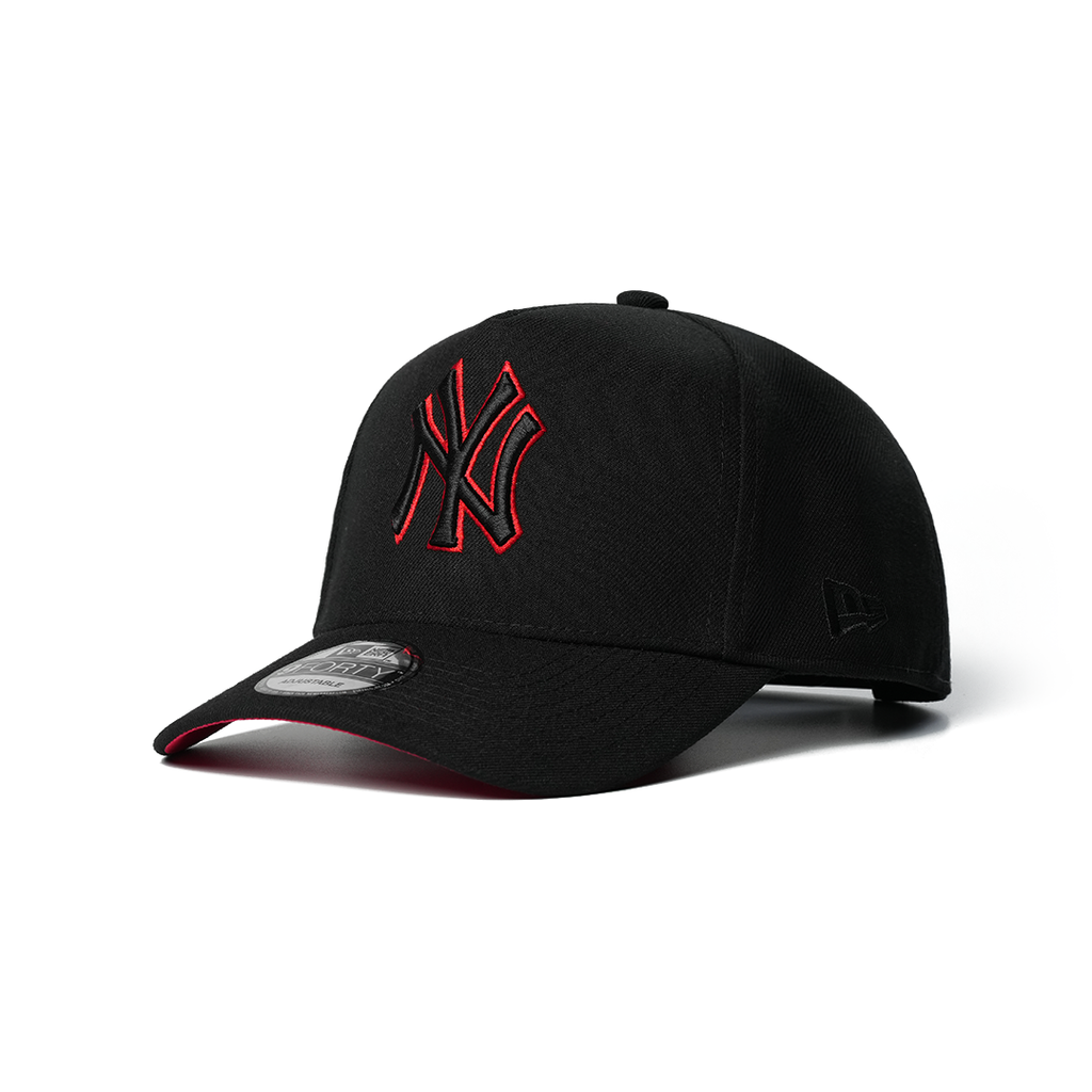 NEW ERA 9FORTY A-FRAME NEW YORK YANKEES WORLD SERIES 1999 BLACK AND RED