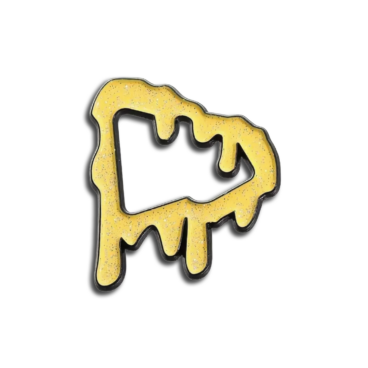 YELLOW GLITTER PIN