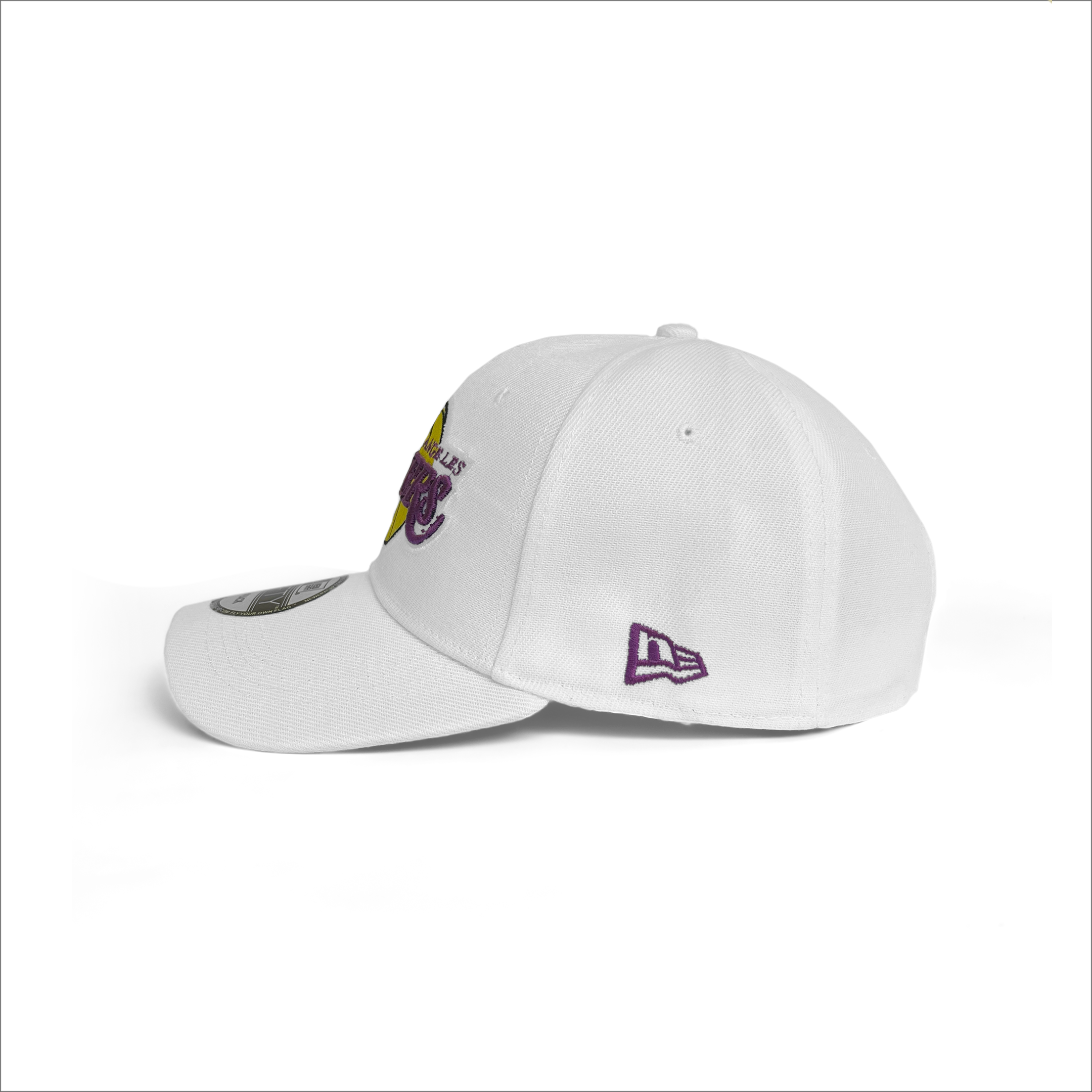 NEW ERA 9FIFTY LOS ANGELES LAKERS WHITE BASE STRETCH SNAP - Image 2