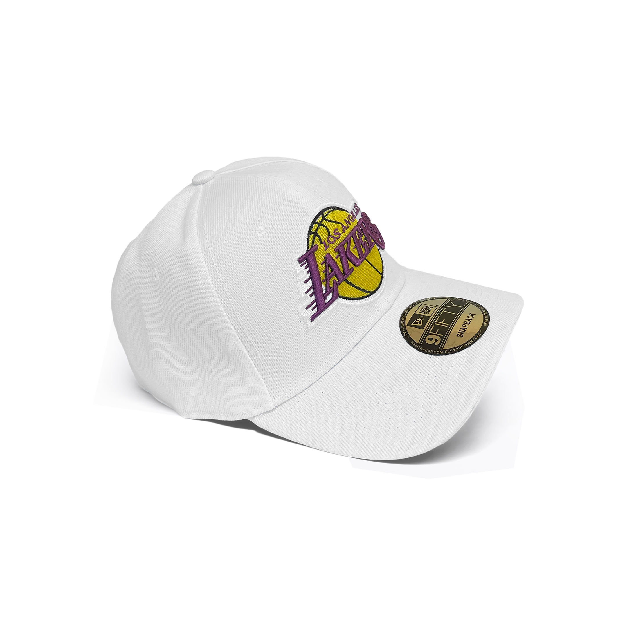 NEW ERA 9FIFTY LOS ANGELES LAKERS WHITE BASE STRETCH SNAP - Image 4