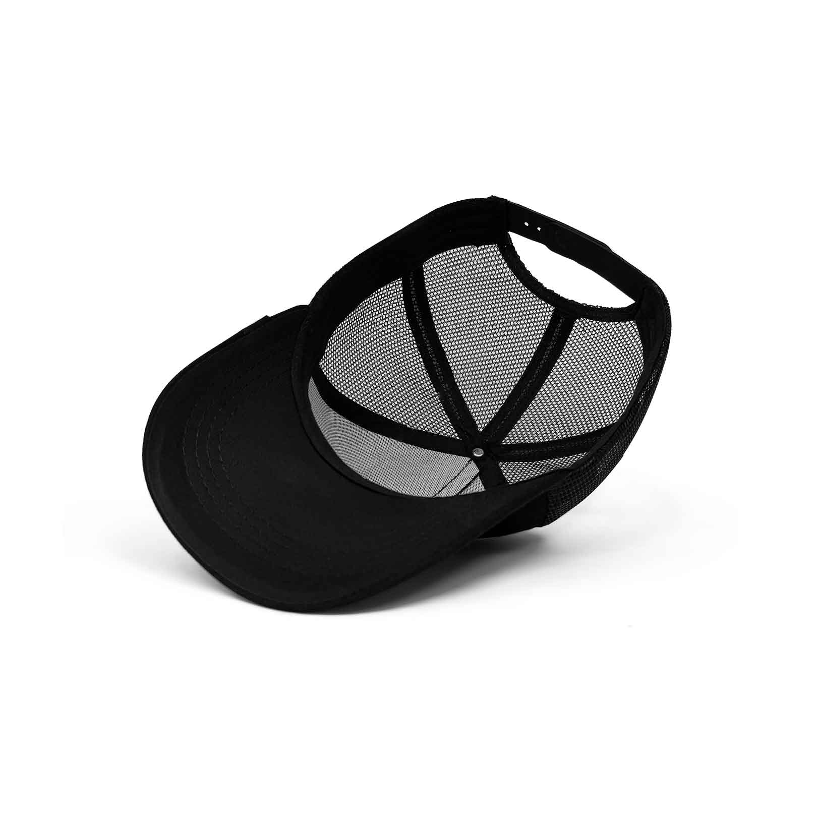 GOORIN BROS LONE WOLF BLACK TRUCKER HAT - Image 4