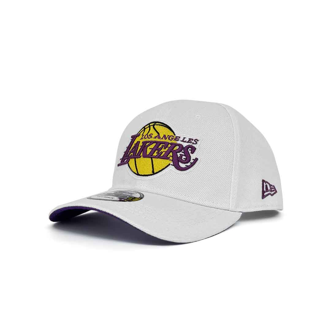 NEW ERA 9FIFTY LOS ANGELES LAKERS WHITE BASE STRETCH SNAP