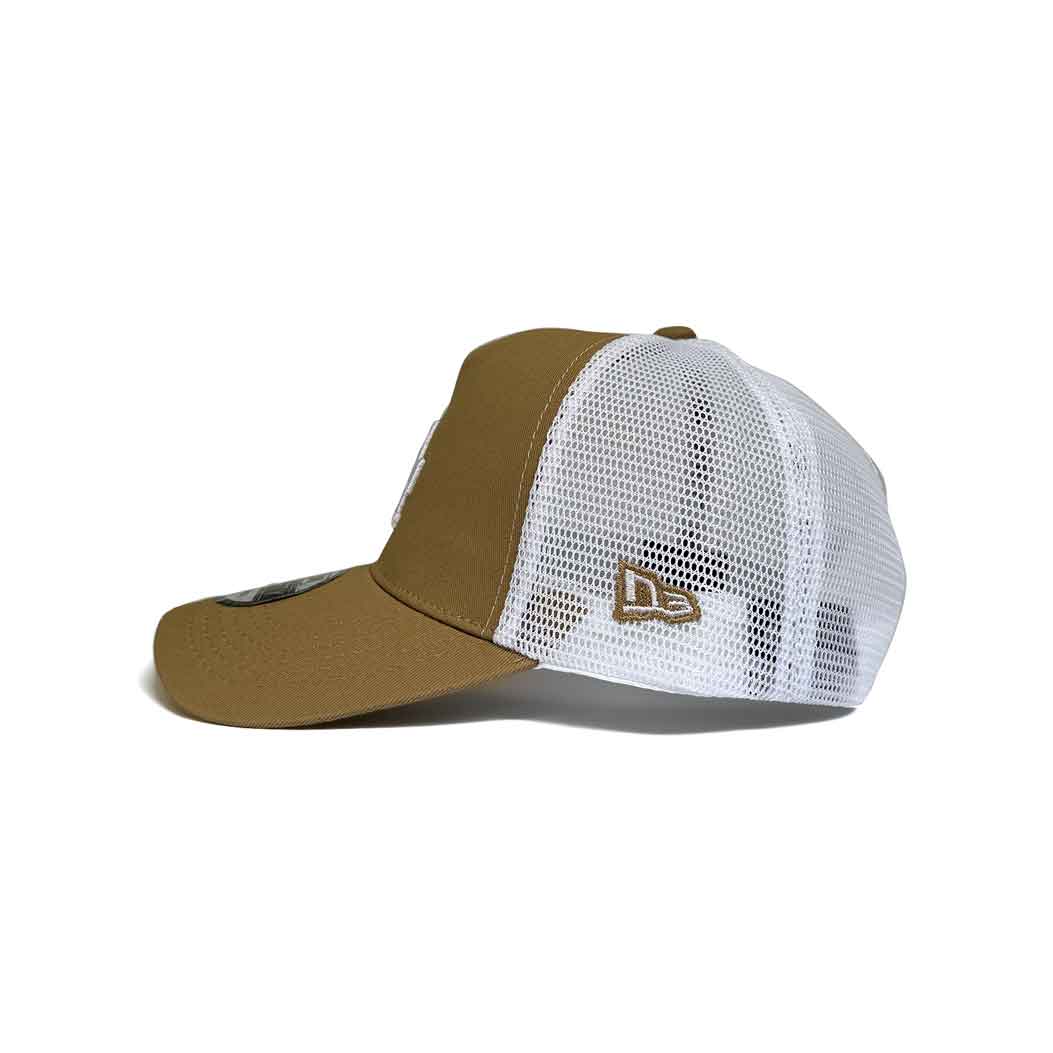 NEW ERA 9FORTY A-FRAME LOS ANGELES DODGERS LEAGUE ESSENTIAL BEIGE TRUCKER - Image 2