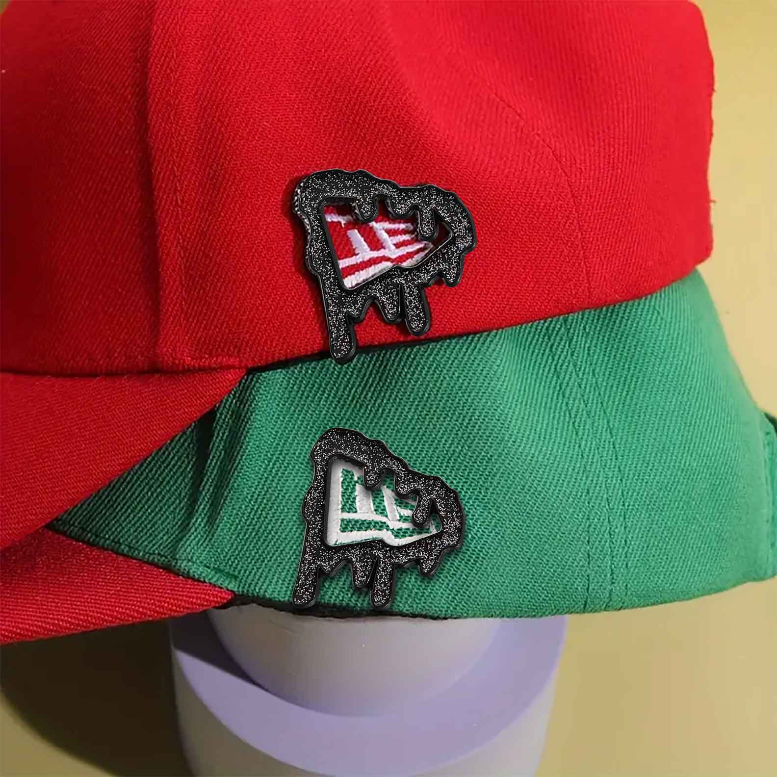 BLACK GLITTER DRIP PIN - Image 3