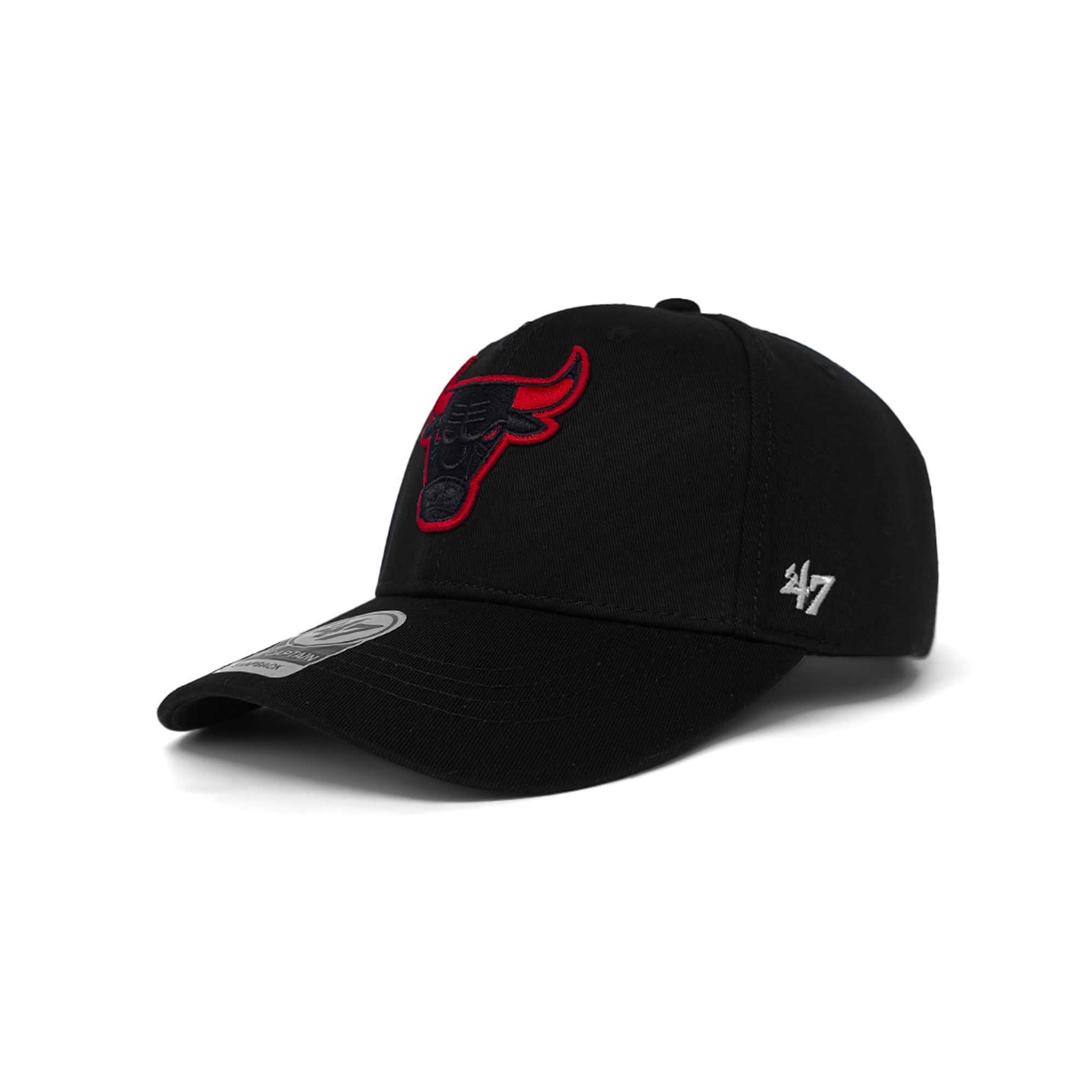 ’47 BRAND CHICAGO BULLS CLEAN UP BLACK/RED OUTLINE