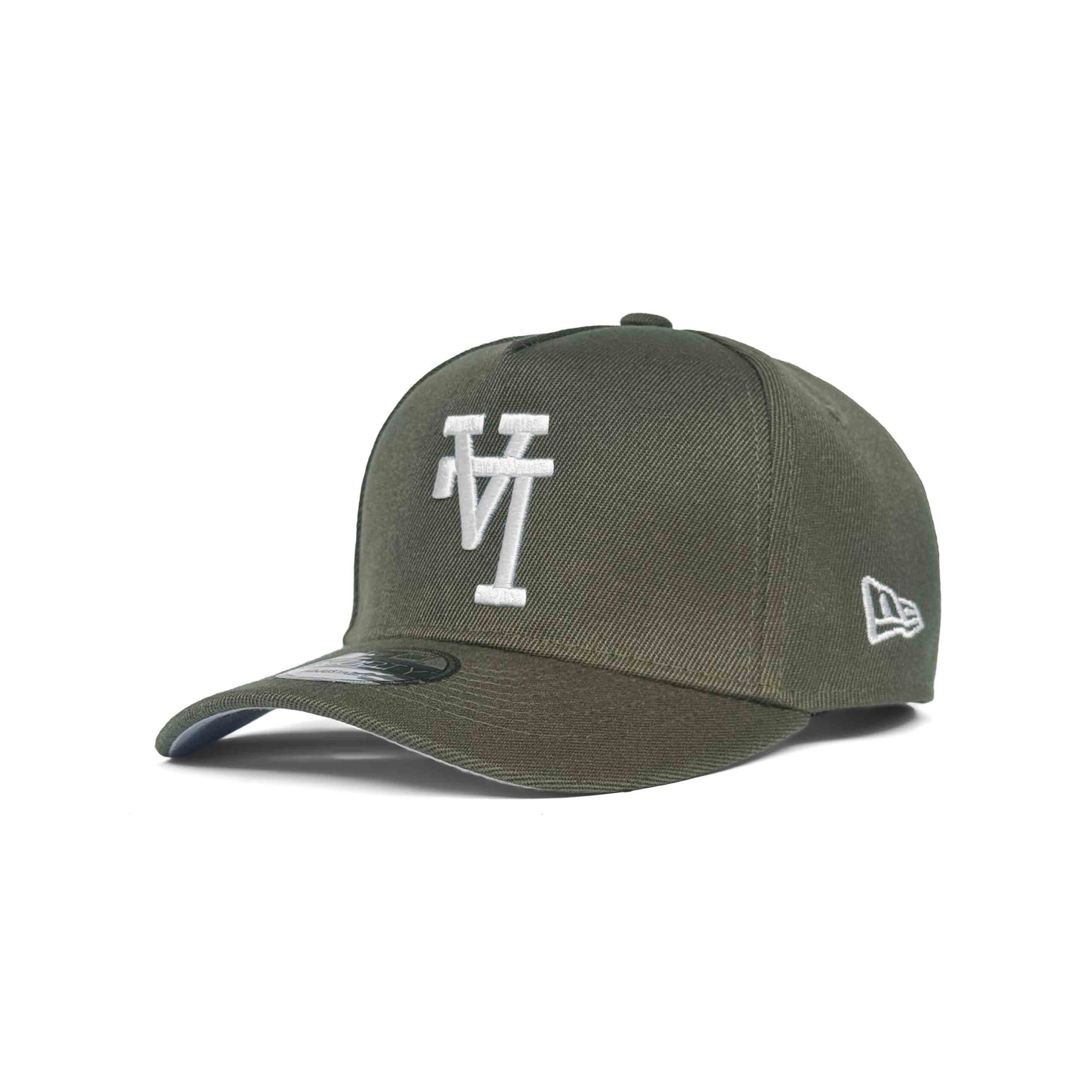 NEW ERA A FRAME 9FORTY UPSIDE DOWN DODGERS 40TH ANNIVERSARY OLIVE